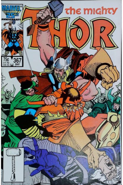 Couverture de THOR (1962) #367 - par Walter Simonson - lecubeacomics.com