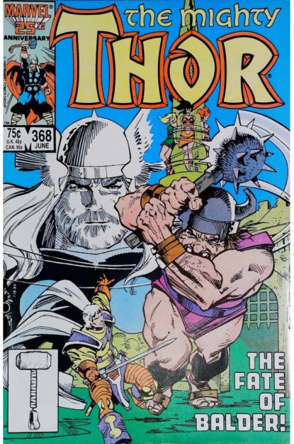 THOR (1962) #368 - Marvel - lecubeacomics.com Couverture de THOR (1962) #368 - par Walter Simonson - lecubeacomics.com