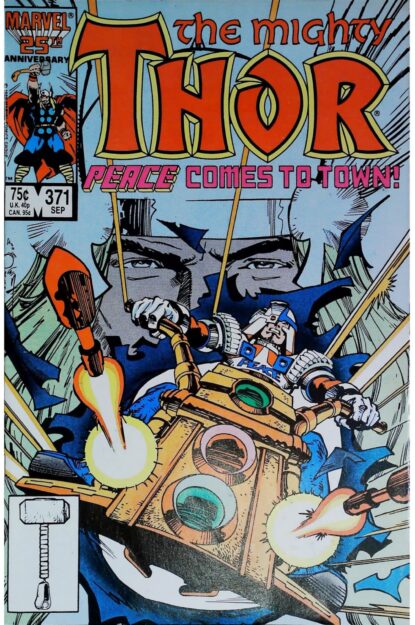 Couverture de THOR (1962) #371 - par Walter Simonson - lecubeacomics.com