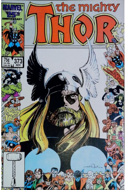Couverture de THOR (1962) #373 - par Walter Simonson - lecubeacomics.com