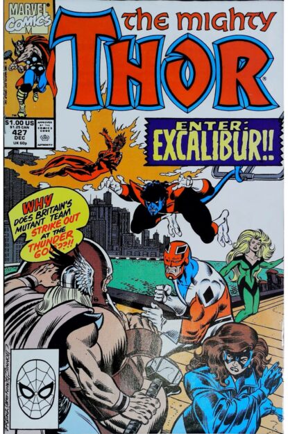 Couverture de MIGHTY THOR (1989) #427 - par Ron Frenz - lecubeacomics.com