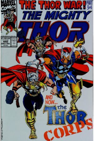 Couverture de MIGHTY THOR (1989) #440 - par Ron Frenz - lecubeacomics.com