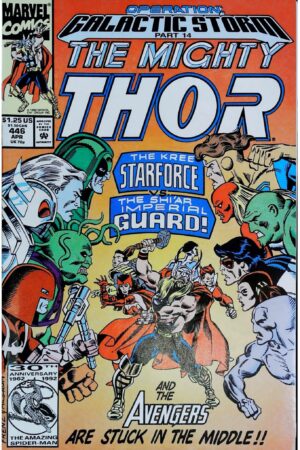 Couverture de MIGHTY THOR (1989) #446 - par Ron Frenz - lecubeacomics.com