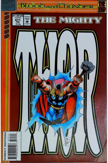 Couverture de MIGHTY THOR (1989) #471 - par M.C. Wyman - lecubeacomics.com