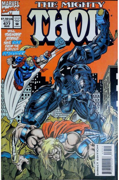 Couverture de MIGHTY THOR (1989) #477 - par M.C. Wyman - lecubeacomics.com