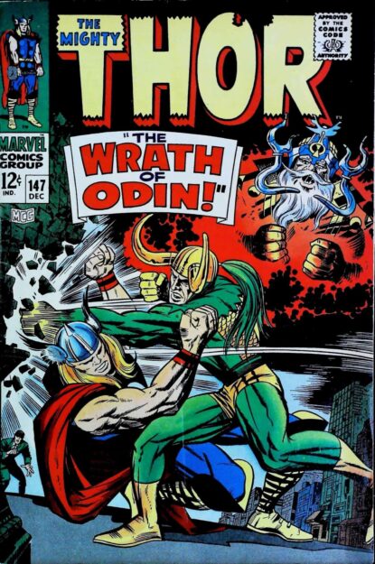 Couverture de THOR (1962) #147 - par Jack Kirby - lecubeacomics.com