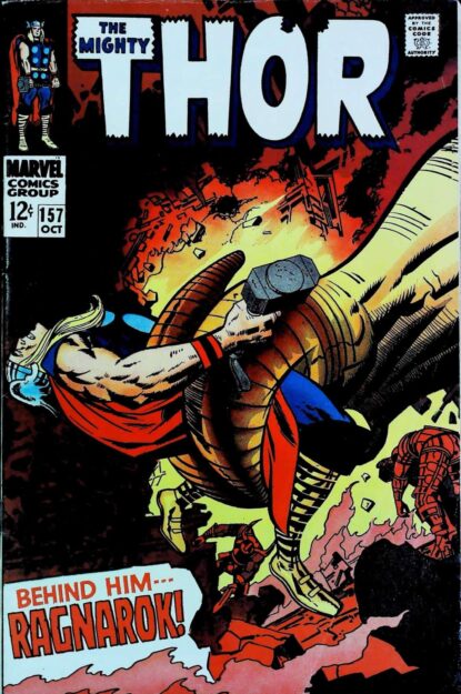 Couverture de THOR (1962) #157 - par Jack Kirby - lecubeacomics.com