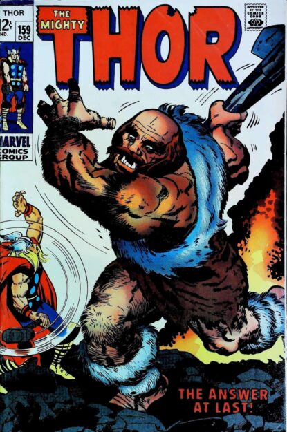 Couverture de THOR (1962) #159 - par Jack Kirby - lecubeacomics.com