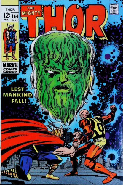 Couverture de THOR (1962) #164 - par Jack Kirby - lecubeacomics.com