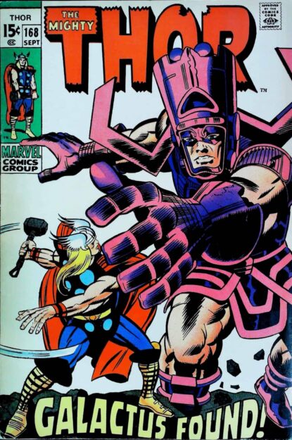 Couverture de THOR (1962) #168 - par George Klein - lecubeacomics.com
