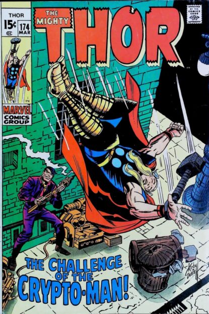 Couverture de THOR (1962) #174 - par Bill Everett - lecubeacomics.com