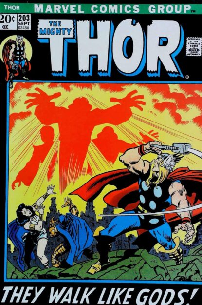 Couverture de THOR (1962) #203 - par John Buscema - lecubeacomics.com