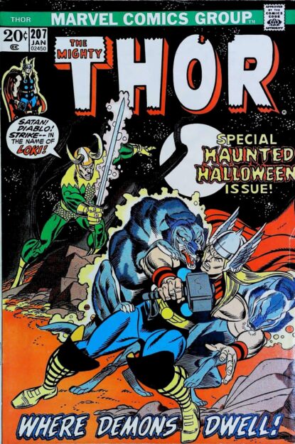 Couverture de THOR (1962) #207 - par Gil Kane - lecubeacomics.com