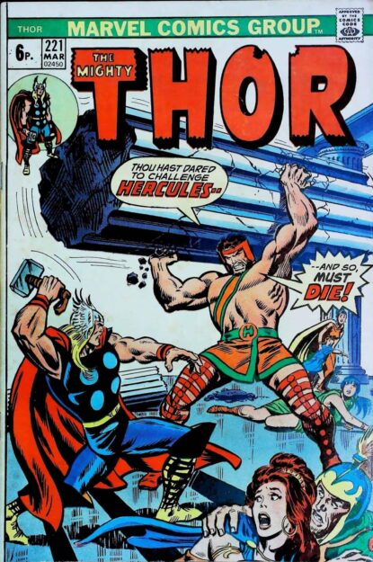 Couverture de THOR (1962) #221 - par John Buscema - lecubeacomics.com