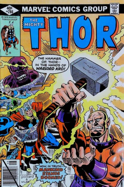 Couverture de THOR (1962) #286 - par Al Milgrom - lecubeacomics.com