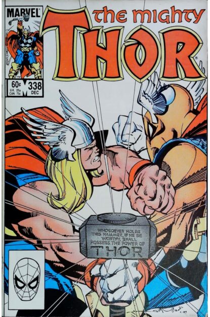THOR (1962) #338 - Marvel - lecubeacomics.com Couverture de THOR (1962) #338 - par Walter Simonson - lecubeacomics.com