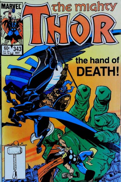 Couverture de THOR (1962) #344 - par Walter Simonson - lecubeacomics.com