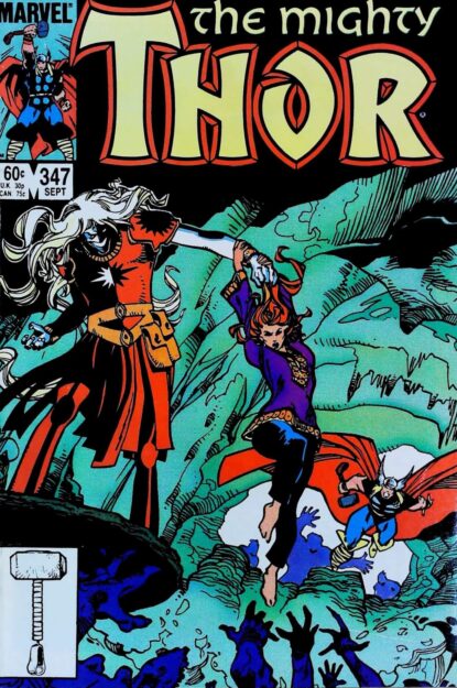 Couverture de THOR (1962) #348 - par Walter Simonson - lecubeacomics.com