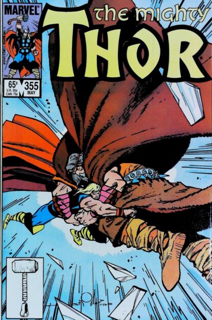 Couverture de THOR (1962) #355 - par Walter Simonson - lecubeacomics.com