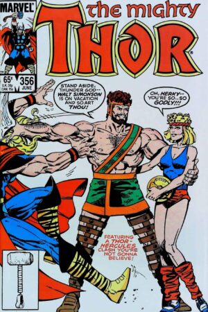 Couverture de THOR (1962) #356 - par Jackson Butch Guice - lecubeacomics.com
