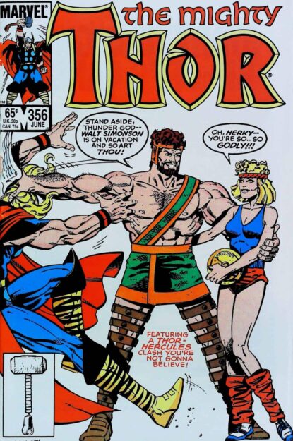 Couverture de THOR (1962) #356 - par Jackson Butch Guice - lecubeacomics.com