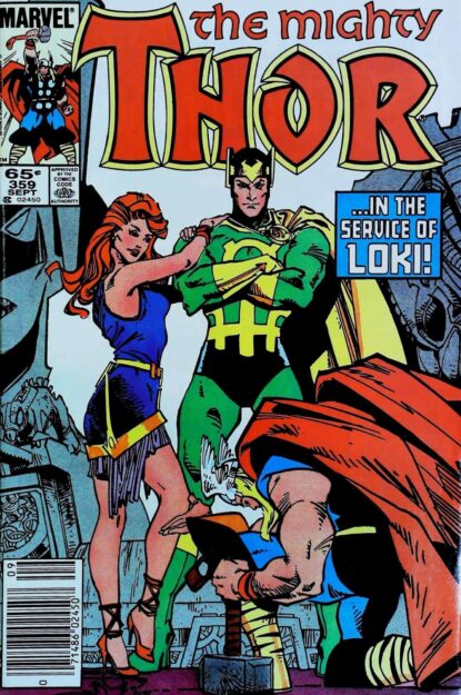 Couverture de THOR (1962) #359 - par Walter Simonson - lecubeacomics.com