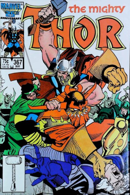Couverture de THOR (1962) #368 - par Walter Simonson - lecubeacomics.com