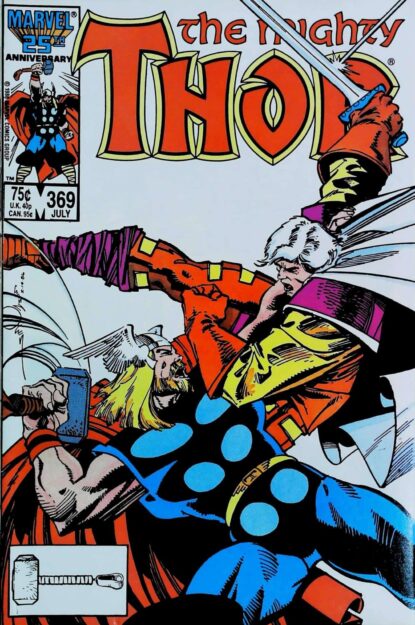 Couverture de THOR (1962) #370 - par John Buscema - lecubeacomics.com