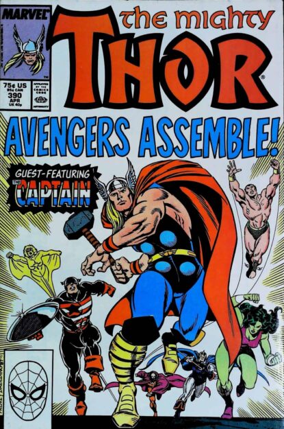 Couverture de THOR (1962) #390 - par Brett Breeding - lecubeacomics.com
