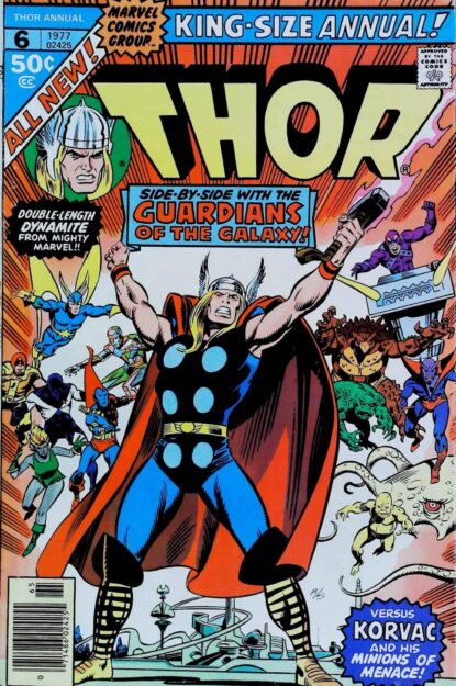 Couverture de THOR (1962) ANNUAL #6 - par John Buscema - lecubeacomics.com