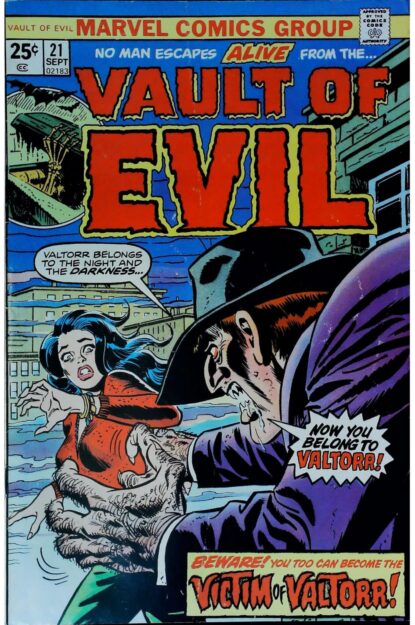 Couverture de VAULT OF EVIL (1973) #21 - par Ron Wilson - lecubeacomics.com