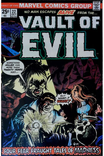 Couverture de VAULT OF EVIL (1973) #22 - par Ed Hannigan - lecubeacomics.com