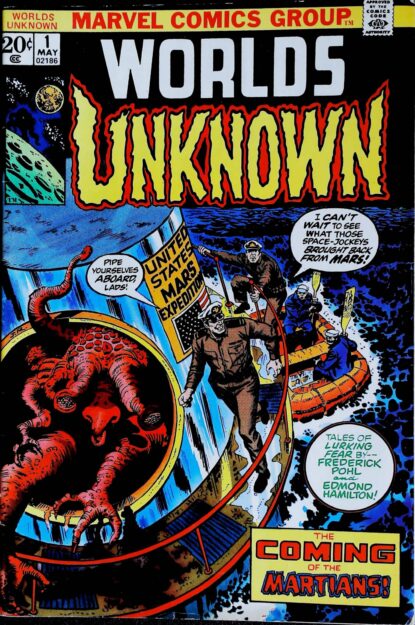 Couverture de WORLDS UNKNOWN (1973) #1 - par John Romita - lecubeacomics.com