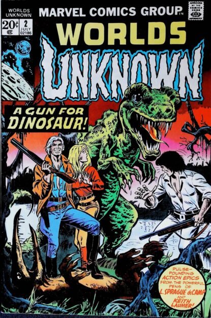 Couverture de WORLDS UNKNOWN (1973) #2 - par Herb Trimpe - lecubeacomics.com