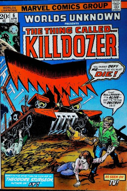 Couverture de WORLDS UNKNOWN (1973) #6 - par Ernie Chan - lecubeacomics.com