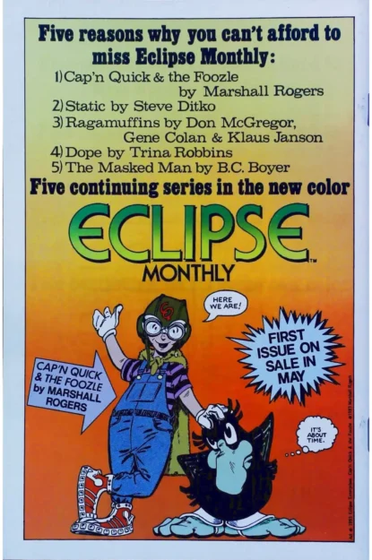 DESTROYER DUCK (1982) #3 - Eclipse - lecubeacomics.com Couverture de DESTROYER DUCK (1982) #3 - par Jack Kirby - lecubeacomics.com