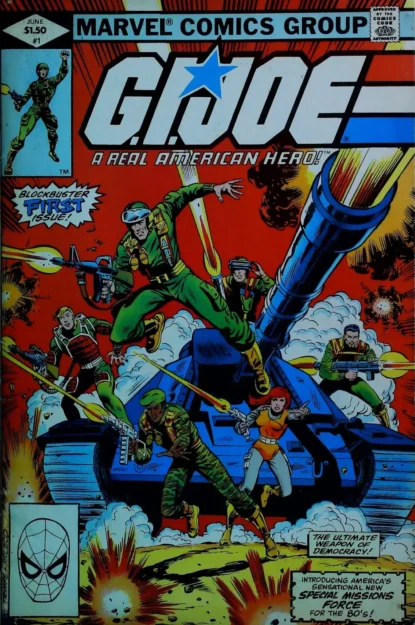 G.I. JOE: A REAL AMERICAN HERO (1982) #1 - Marvel - lecubeacomics.com Couverture de G.I. JOE: A REAL AMERICAN HERO (1982) #1 - par Bob McLeod - lecubeacomics.com