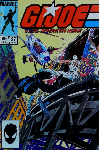 G.I. JOE: A REAL AMERICAN HERO (1982) #27 - Marvel - lecubeacomics.com Couverture de G.I. JOE: A REAL AMERICAN HERO (1982) #27 - par Michael Golden - lecubeacomics.com