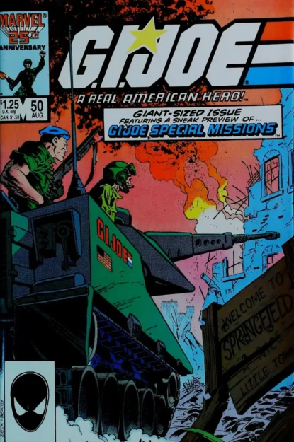G.I. JOE: A REAL AMERICAN HERO (1982) #50 - Marvel - lecubeacomics.com Couverture de G.I. JOE: A REAL AMERICAN HERO (1982) #50 - par John Beatty - lecubeacomics.com