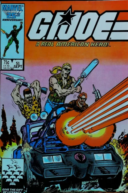 G.I. JOE: A REAL AMERICAN HERO (1982) #51 - Marvel - lecubeacomics.com Couverture de G.I. JOE: A REAL AMERICAN HERO (1982) #51 - par John Byrne - lecubeacomics.com