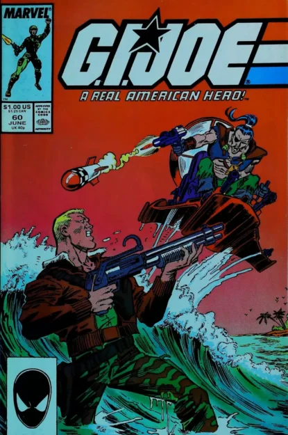 Couverture de G.I. JOE: A REAL AMERICAN HERO (1982) #60 - par Joe Rubinstein - lecubeacomics.com