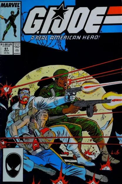 G.I. JOE: A REAL AMERICAN HERO (1982) #61 - Marvel - lecubeacomics.com Couverture de G.I. JOE: A REAL AMERICAN HERO (1982) #61 - par Bob McLeod - lecubeacomics.com