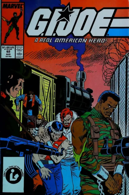 Couverture de G.I. JOE: A REAL AMERICAN HERO (1982) #62 - par Bob McLeod - lecubeacomics.com