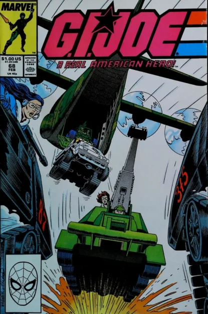 G.I. JOE: A REAL AMERICAN HERO (1982) #68 - Marvel - lecubeacomics.com Couverture de G.I. JOE: A REAL AMERICAN HERO (1982) #68 - par Ron Wagner - lecubeacomics.com