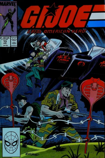 Couverture de G.I. JOE: A REAL AMERICAN HERO (1982) #73 - par Bob McLeod - lecubeacomics.com