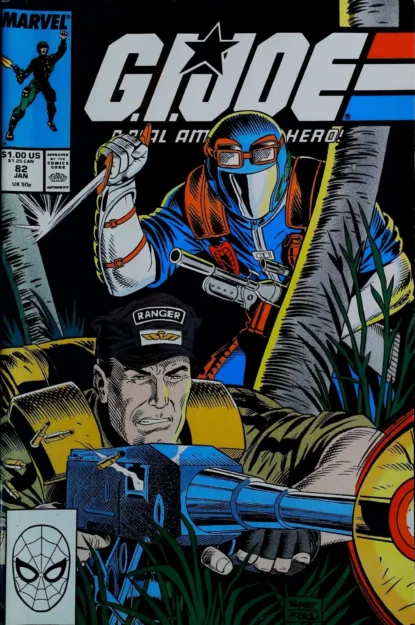 Couverture de G.I. JOE: A REAL AMERICAN HERO (1982) #82 - par Bob McLeod - lecubeacomics.com