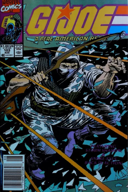 G.I. JOE: A REAL AMERICAN HERO (1982) #103 - Marvel - lecubeacomics.com Couverture de G.I. JOE: A REAL AMERICAN HERO (1982) #103 - par Lee Weeks - lecubeacomics.com