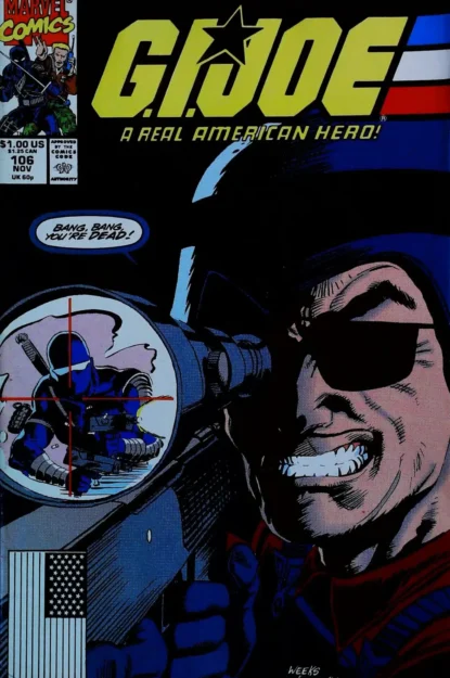 G.I. JOE: A REAL AMERICAN HERO (1982) #106 - Marvel - lecubeacomics.com Couverture de G.I. JOE: A REAL AMERICAN HERO (1982) #106 - par Lee Weeks - lecubeacomics.com