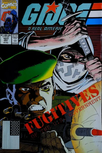 Couverture de G.I. JOE: A REAL AMERICAN HERO (1982) #107 - par Lee Weeks - lecubeacomics.com