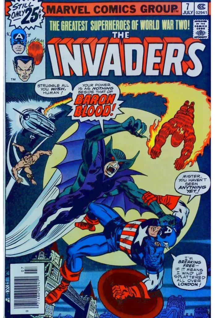Invaders #7 - 1St Baron Blood / Center Crease, vue de l'exemplaire